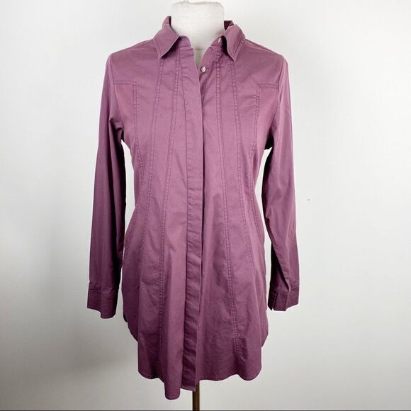Soft Surroundings Sems Perfect Shirt Button Down - Picture 1 of 8